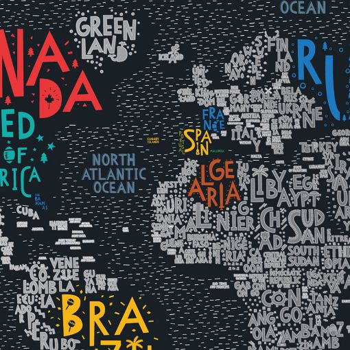 Velika Greb Karta - Letters