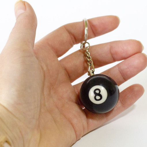 Bilijarska Kugla Privezak - Osmica