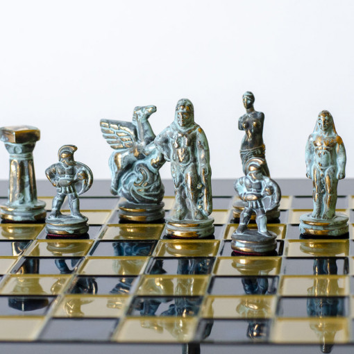 Šah Komplet Spartanski Ratnik - Plava 28cm