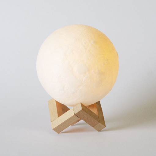 3D Mesec Lampa 13cm