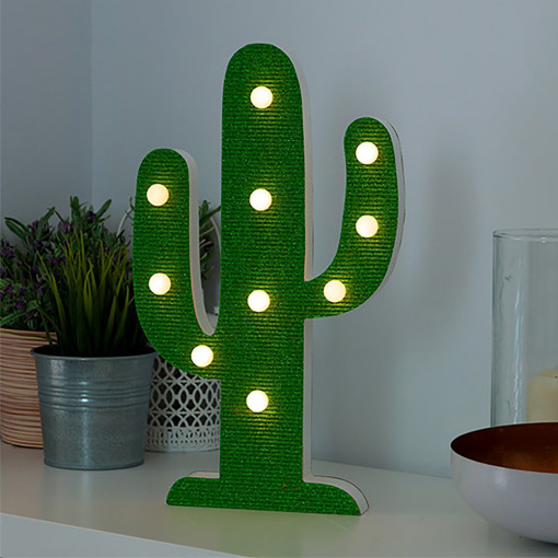 Drvena Kaktus Led Lampa