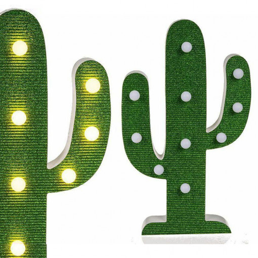 Drvena Kaktus Led Lampa