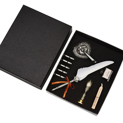 Deluxe Set za Pisanje - Belo Pero