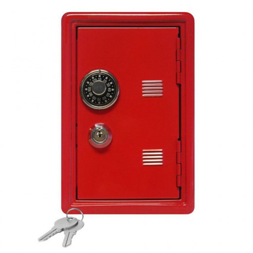 Metalni Trezor - Kasica Crvena