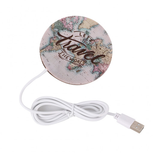 USB Grejač Šolje Mapa Putovanja