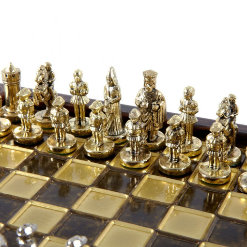 Mini Šah Komplet Vizantijsko Carstvo Braon 20cm