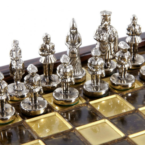 Mini Šah Komplet Vizantijsko Carstvo Braon 20cm