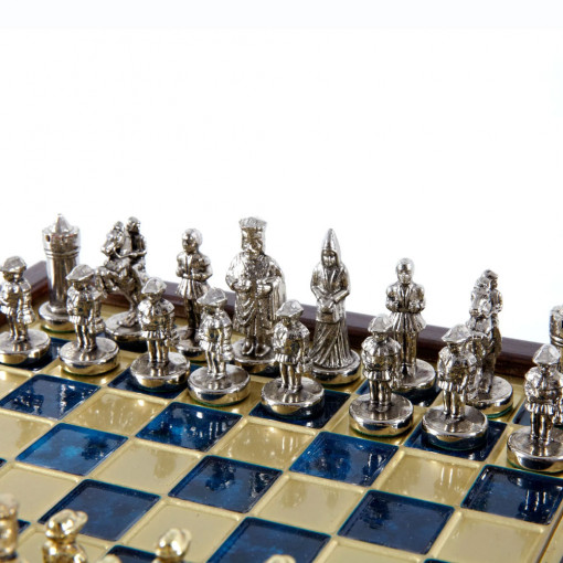 Mini Šah Komplet Vizantijsko Carstvo Plavi 20cm