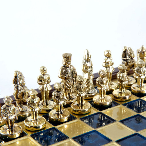 Mini Šah Komplet Vizantijsko Carstvo Plavi 20cm