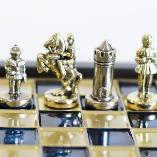 Mini Šah Komplet Vizantijsko Carstvo Plavi 20cm