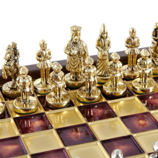 Mini Šah Komplet Vizantijsko Carstvo Crveni 20cm