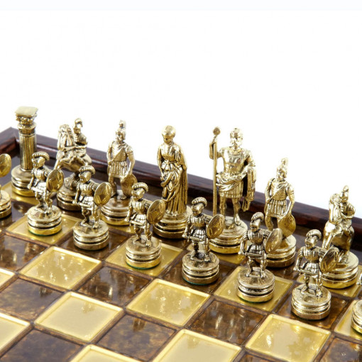 Šah Komplet Grčko - Rimsko Carstvo Crveni 26cm