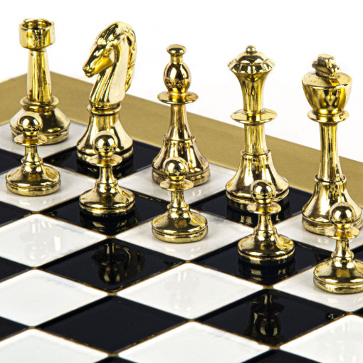 Šah Komplet - Metal Klasik Crni 36cm