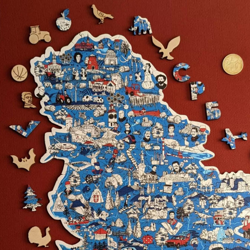 Drvena Slagalica Mapa Srbije