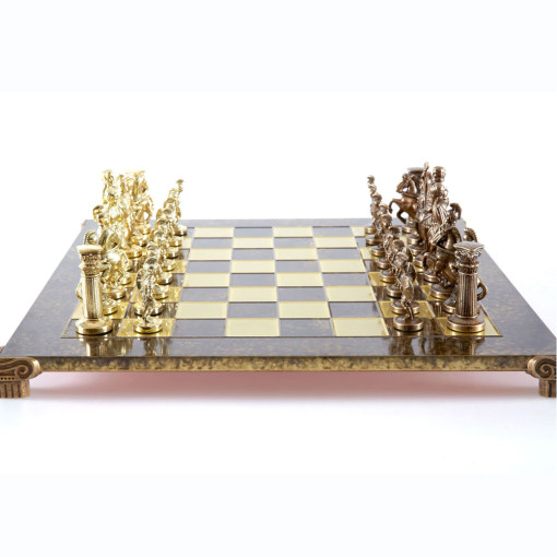 Šah Komplet Grčko Rimsko Carstvo Braon 44cm