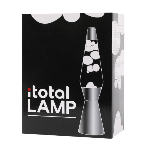 Lava Lampa Transparent Siva