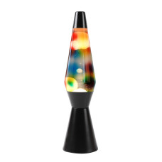 Lava Lampa Rainbow Crna