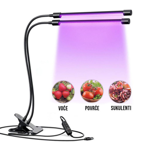 Dvostruka Led Lampa Za Biljke