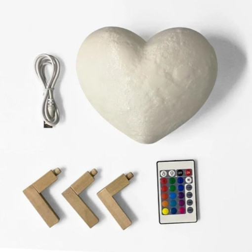 3D Srce Lampa 12cm