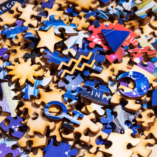 Drvena Zodijak Slagalica - Vodolija