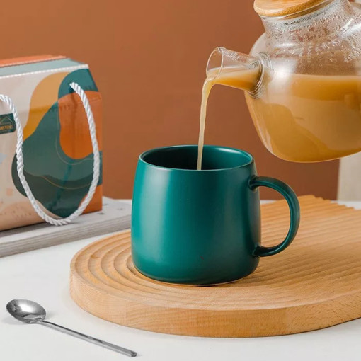 Tamno Zelena Šolja 430 ml