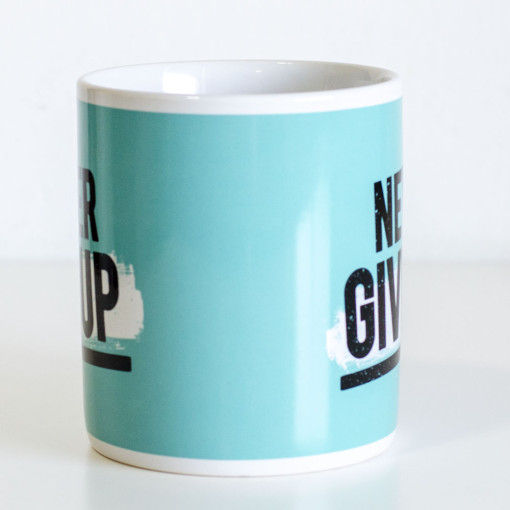 XL Never Give Up Šolja