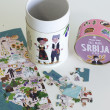 Puzzle Mapa Srbije - Latinica