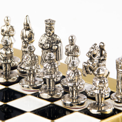 Šah Vizantijsko Carstvo Crno-Bela 20cm