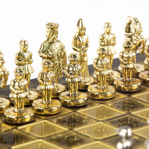 Šah Komplet Vizantijsko Carstvo Braon 20cm