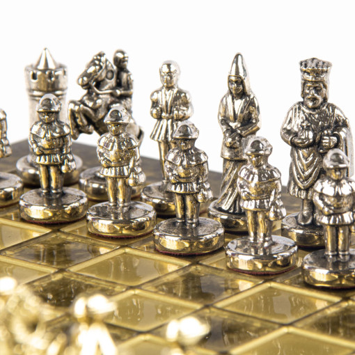 Šah Komplet Vizantijsko Carstvo Braon 20cm