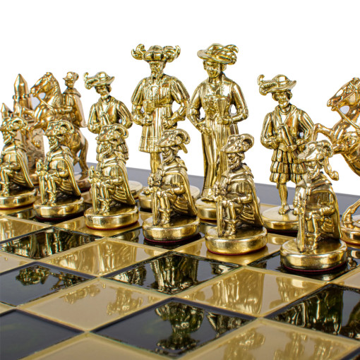 Veliki Šah Srednjovekovni Vitezi Zeleni 44cm