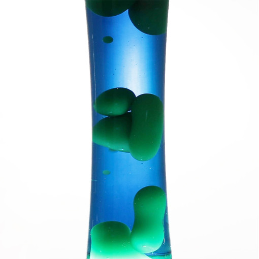 Lava Lampa Srebrna- Plava - Zelena