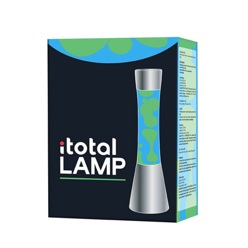 Lava Lampa Srebrna- Plava - Zelena