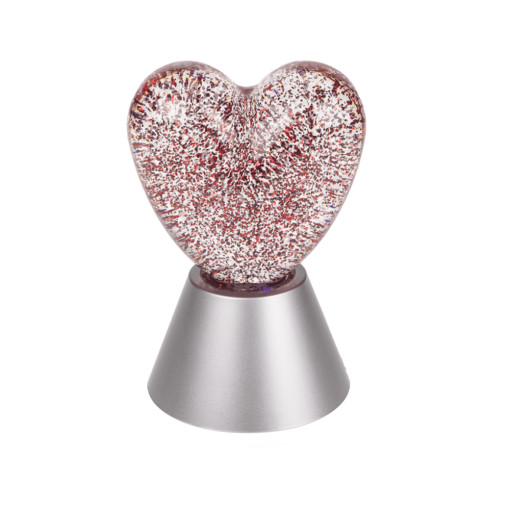Glitter Srce Lampa