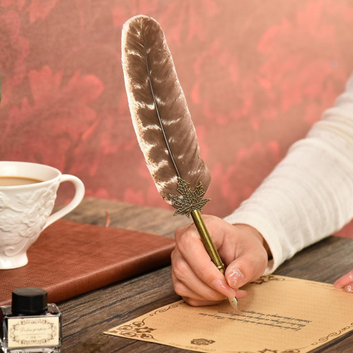 Deluxe Set za Pisanje - Braon Pero