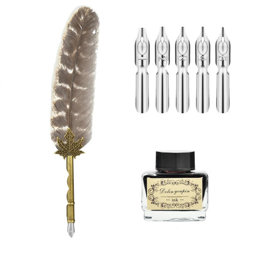 Deluxe Set za Pisanje - Braon Pero