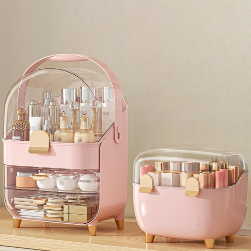 Beauty Box Organizer 2u1 - Roza