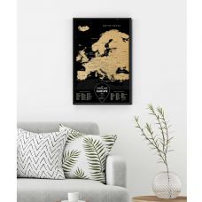 Greb Mapa Evrope Crna